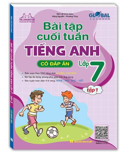  Bài tập cuối tuần Tiếng Anh lớp 7 Global Succsess (có đáp án) tập 1
