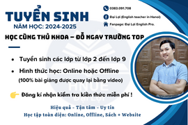 🎉THÔNG BÁO TEST NĂNG LỰC MIỄN PHÍ VÀ XẾP LỚP ONLINE 