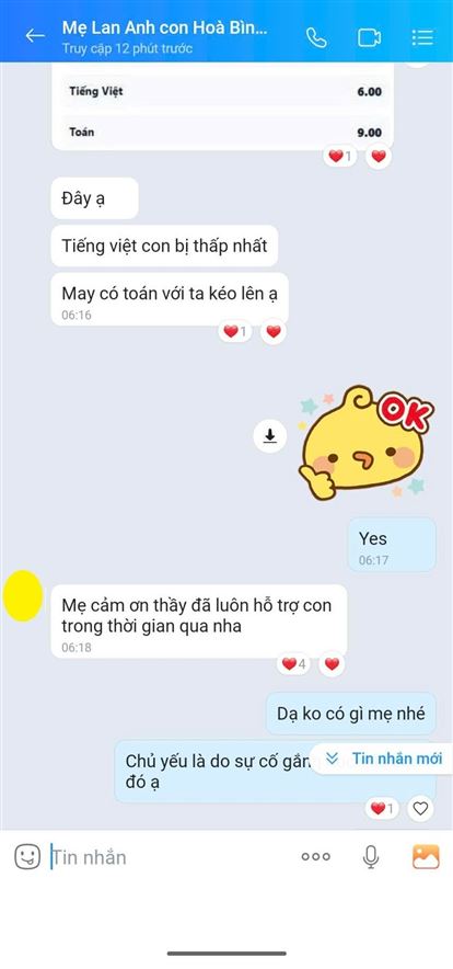 Chúc mừng Hòa Bình đậu NTT