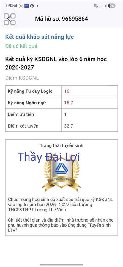 Ngọc Diệp đậu Lương Thế Vinh