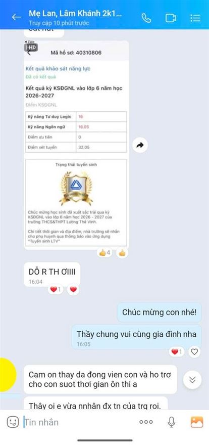 Lâm Khánh đậu Lương Thế Vinh