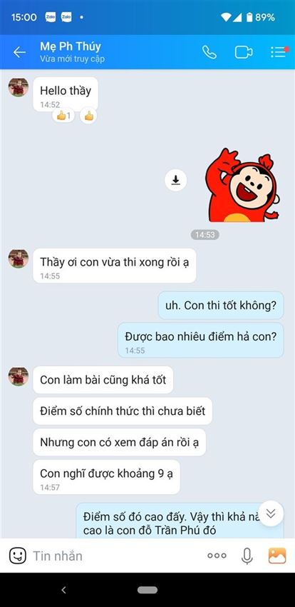 Tổng hợp cảm nhận/ thành tích/ ý kiến của các học trò/ phụ huynh theo học tại trung tâm thầy Đại Lợi.