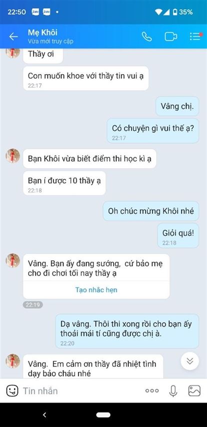 Điểm số của con được cải thiện khi theo học trung tâm (8)