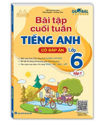 Bài tập cuối tuần Tiếng Anh 6 Global Success tập 1 (có đáp án)