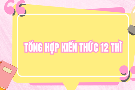 Lý thuyết và bài tập các thì trong tiếng anh